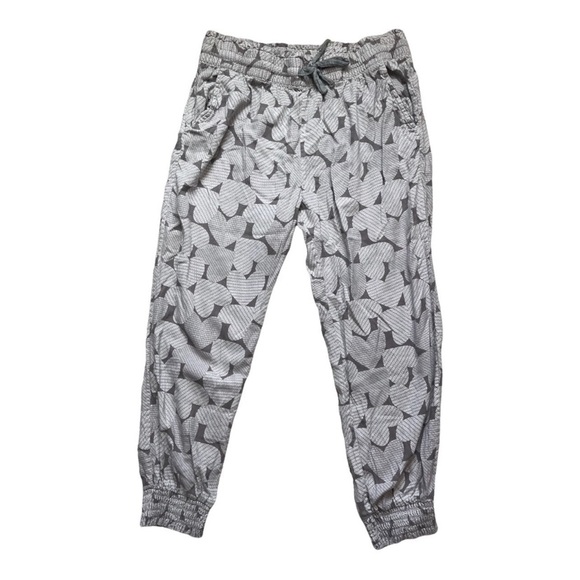 Aerie Womens Large Pajama Loungewear Set- Pants And Sports Bra- Hearts- Gray - Picture 6 of 10